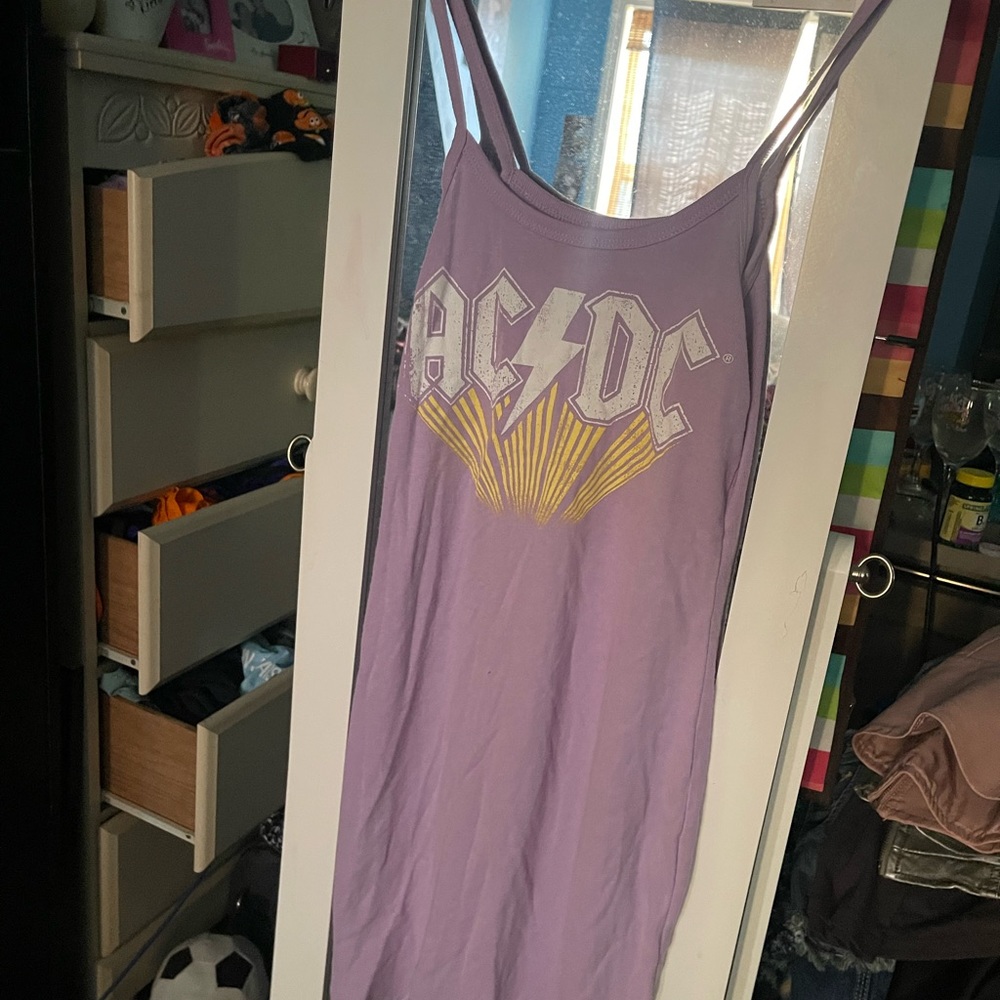 AC/DC Mini Dress